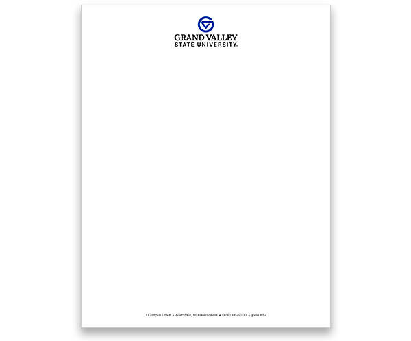 A mockup of a letterhead